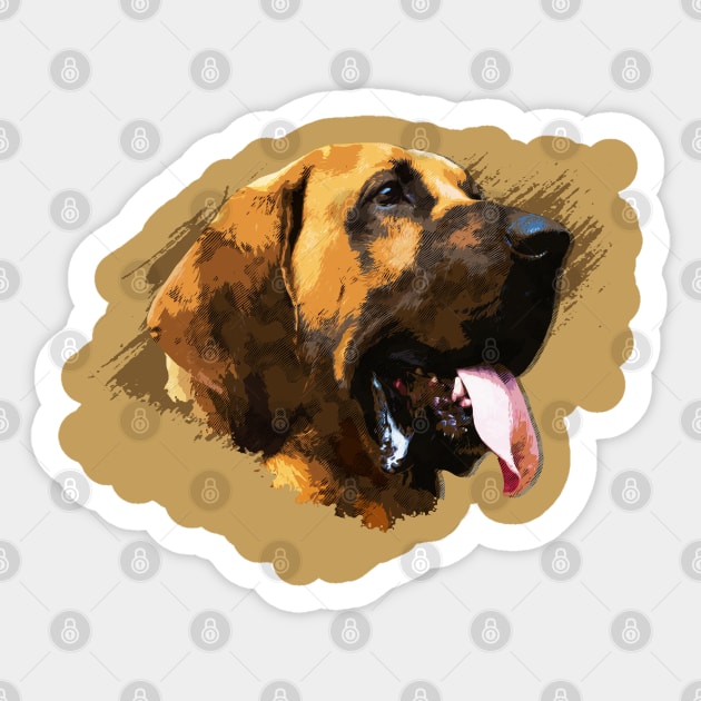 Bloodhound Sticker by Nartissima